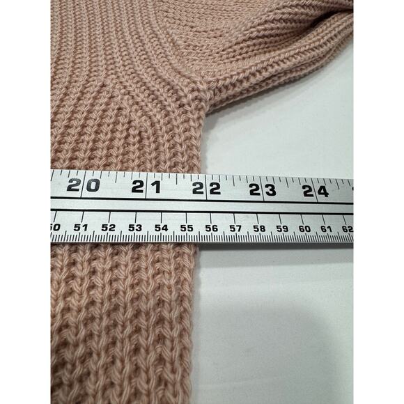 NEW CCK Style Wool-Blend Cardigan M/38 Pink Open Front Long Sleeve Pocket NWT - Picture 8 of 11